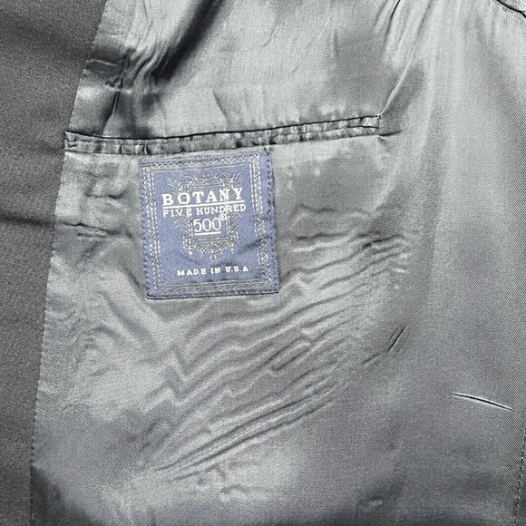 Vintage Botany 500 Jacket 42 Navy Blazer Gold Buttons Back Vent Classic Preppy - Picture 7 of 9